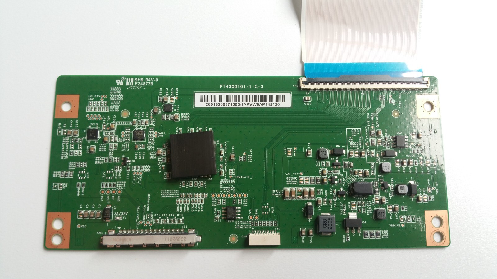 New Genuine T-CON TCON Board PT430GT01-1-C-3 E248779 94V-0 Toshiba 43UL2063DB New Genuine T-CON TCON Board PT430GT01-1-C-3 E248779 94V-0 Toshiba 43UL2063DB