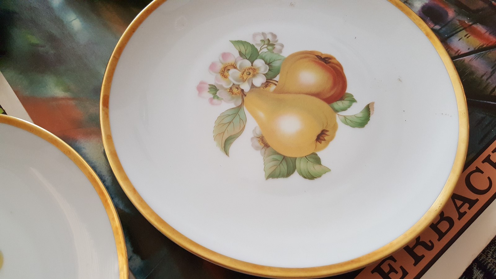 Set of 4 Antique Hutschenreuther Selb LHS Bavaria Germany Pasco Plates