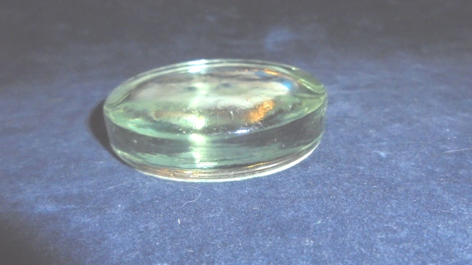 White Cat Glass Dome Paperweight in Gift Box Made in China