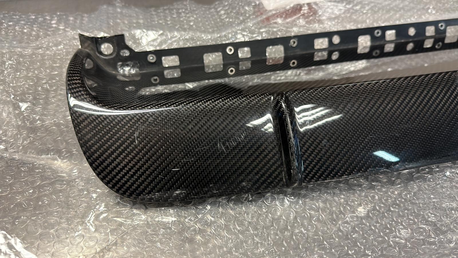 Porsche Cayenne 9Y0 OEM Carbon Rear Diffuser 9Y0807834 Genuine NEW (Bumper)