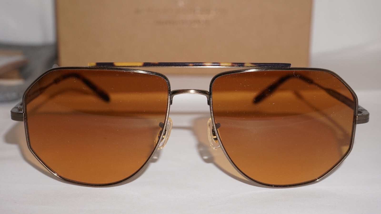 Pre-owned Oliver Peoples Brunello Cucinelli Moraldo Ov1317st 528478 59 16 145 In Cognac Gradient