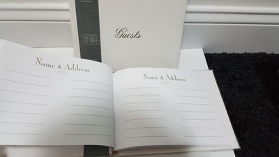 2x Wedding Burnes of Boston Guess Books Library Style Archival Quality 20 Pages