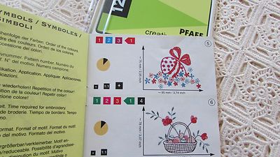 Pfaff Emb Machine Card Creative Fantasy #12 Easter, 7570,7560, 2140,217