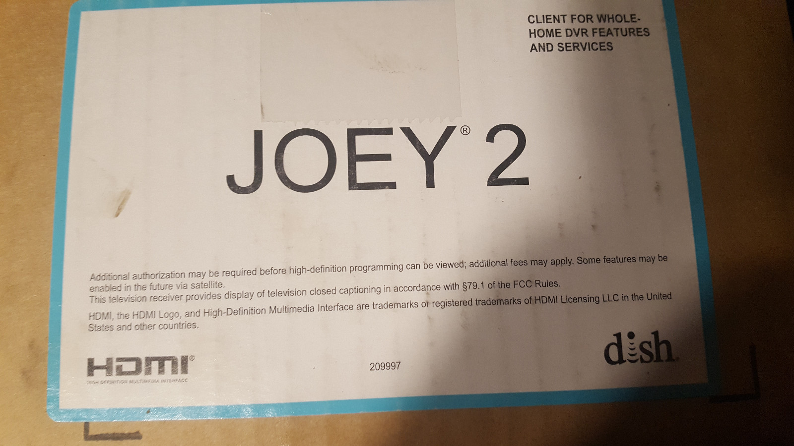 JOEY 2.0 whole home Dvr Client
