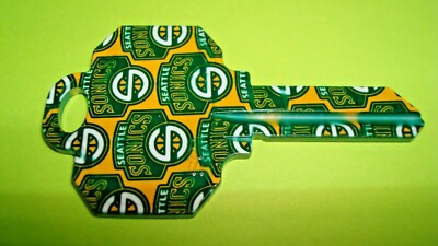 RARE~ HARD TO FIND ILCO SCHLAGE SC1 SEATTLE SUPERSONICS LOGO KEY BLANK