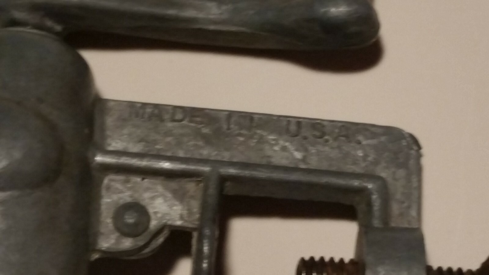 Die Cast Meat Grinder Miniature USA Made handle turns