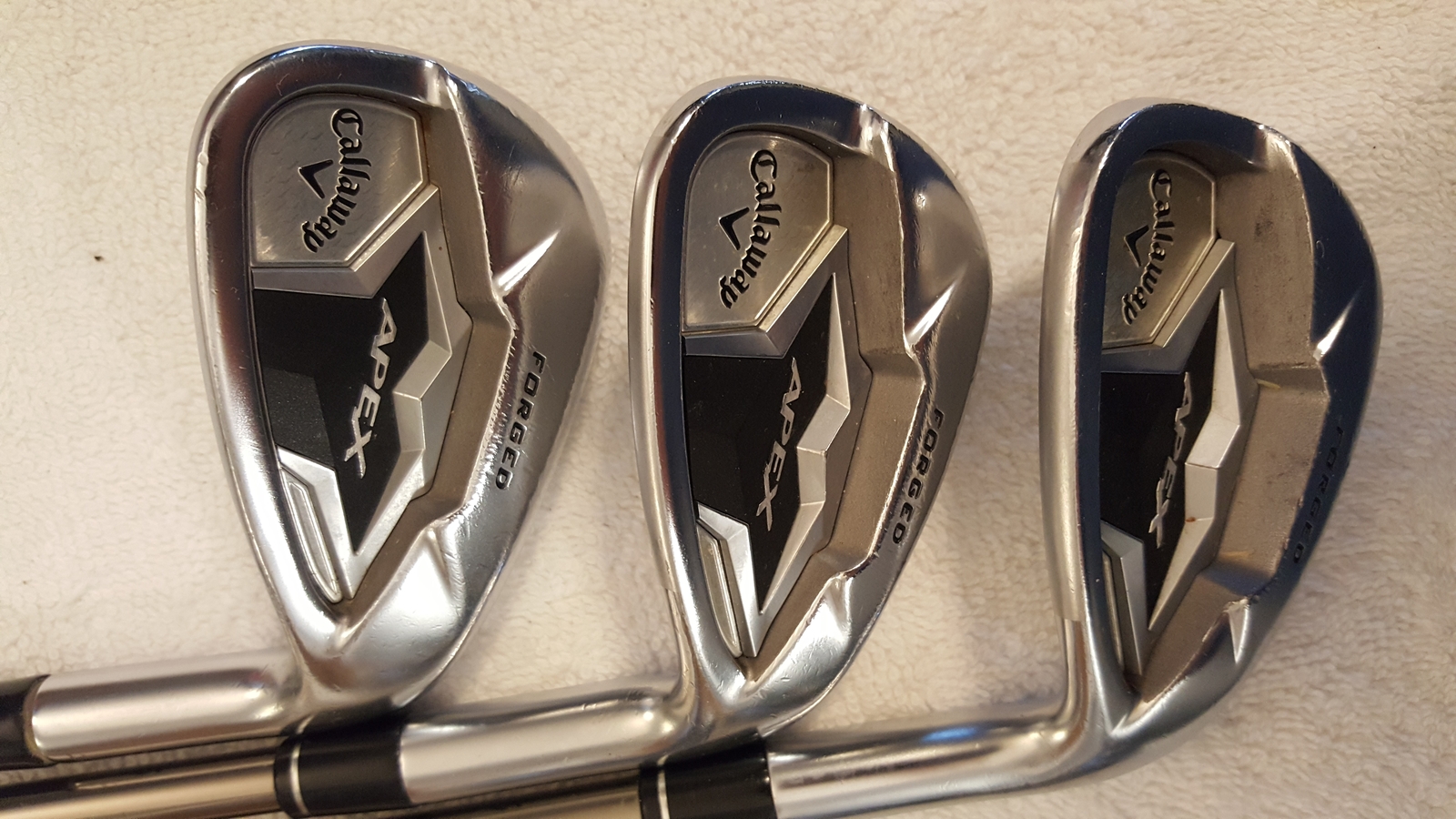 Used Callaway APEX Forged 19 Iron Set (6-PW, AW) 6 Iron - Recoil 460 F2 Senior