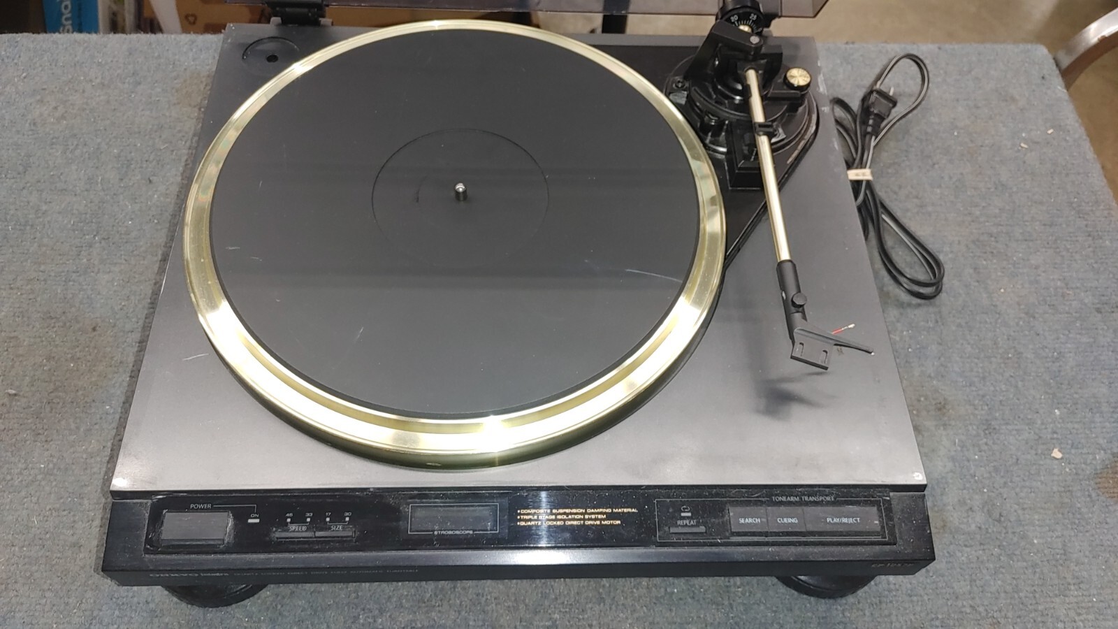 Onkyo CP1057-F Turntable Record Player for Parts or Repair