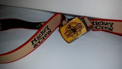 Mickey Mouse Vintage Adjustable Lee Belt 60 Years w/you  Buckle Walt Disney