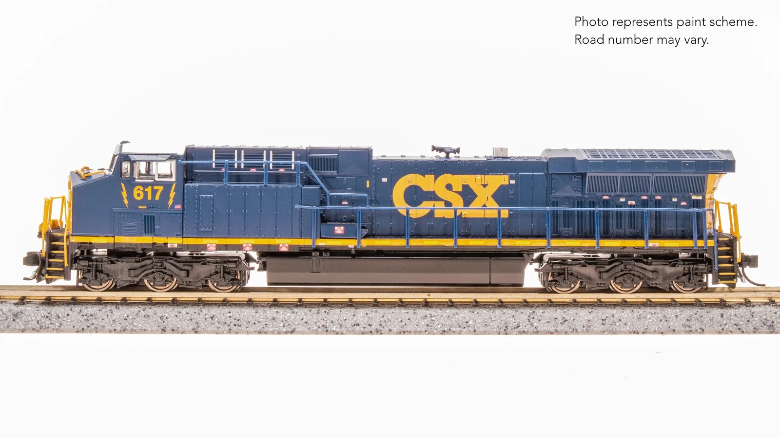 鉄道模型 Clarion CA-6000B Broadway N-Scale 8574 GE AC6000, CSX #617, YN3 Paint