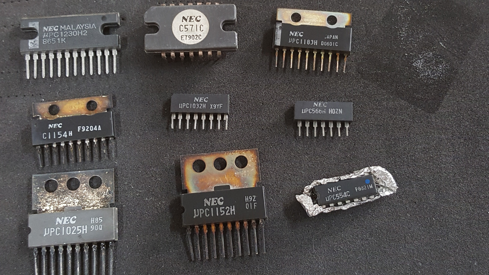 NEC UPC1230H, UPC571C, UPC1183H, UPC1154H, UPC1032H, UPC566H