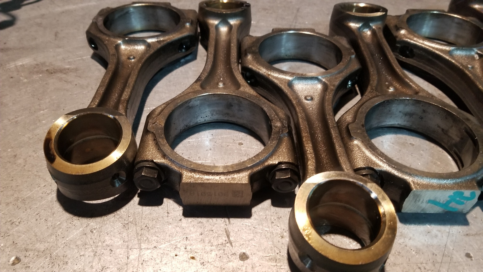 07-10 2007-2010 DURAMAX 6.6 6.6L LBZ LMM ENGINE CONNECTING ROD SET 97352631 - Picture 10 of 10