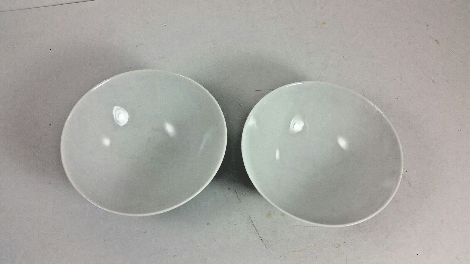 Lot Of 2 Oriental Asian Rice Bowls Porcelain Blue White