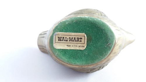 Vintage Brass Paperweight Bird Figurine HT