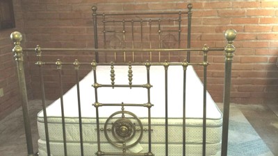 Queen Headboard Antique Iron Bed Art Deco Bed Antique Metal Bed Queen Size Bed Queen Antique Iron Bed Wrought Iron Bed Cast Iron Bed Beds Headboards Bedroom Furniture