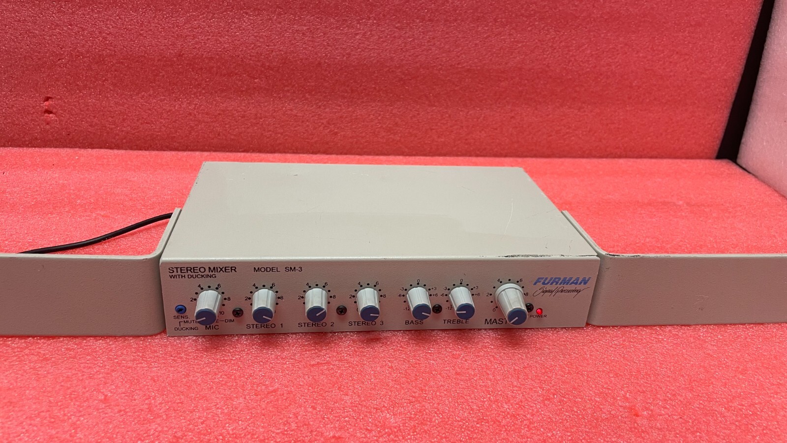Furman SM-3 Stereo Mixer with Ducking 3 Ch - Powers On - No