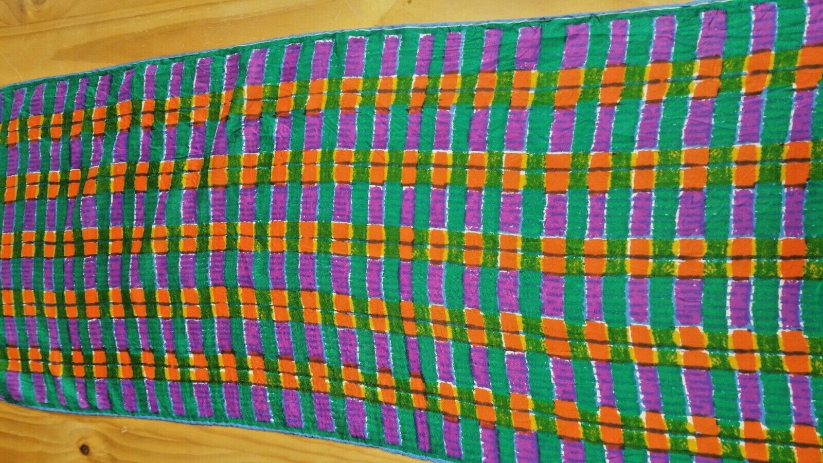 Bright Bold Vintage Vera Neumann Silk Scarf 63