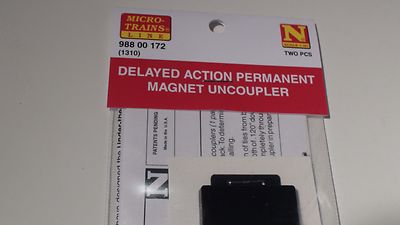 MICRO-TRAINS LINE # 988 00 172 (1310) DELAYED ACTION PERMANENT MAGNET UNCOUPLER 