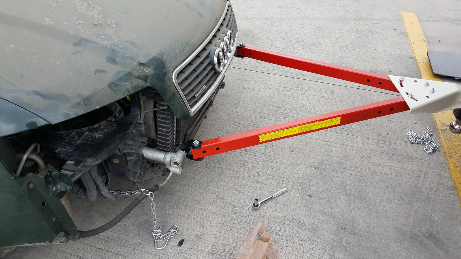 Adjustable Bumper Mount Mounted Bolt On Car Vehicle Towing Tow Bar