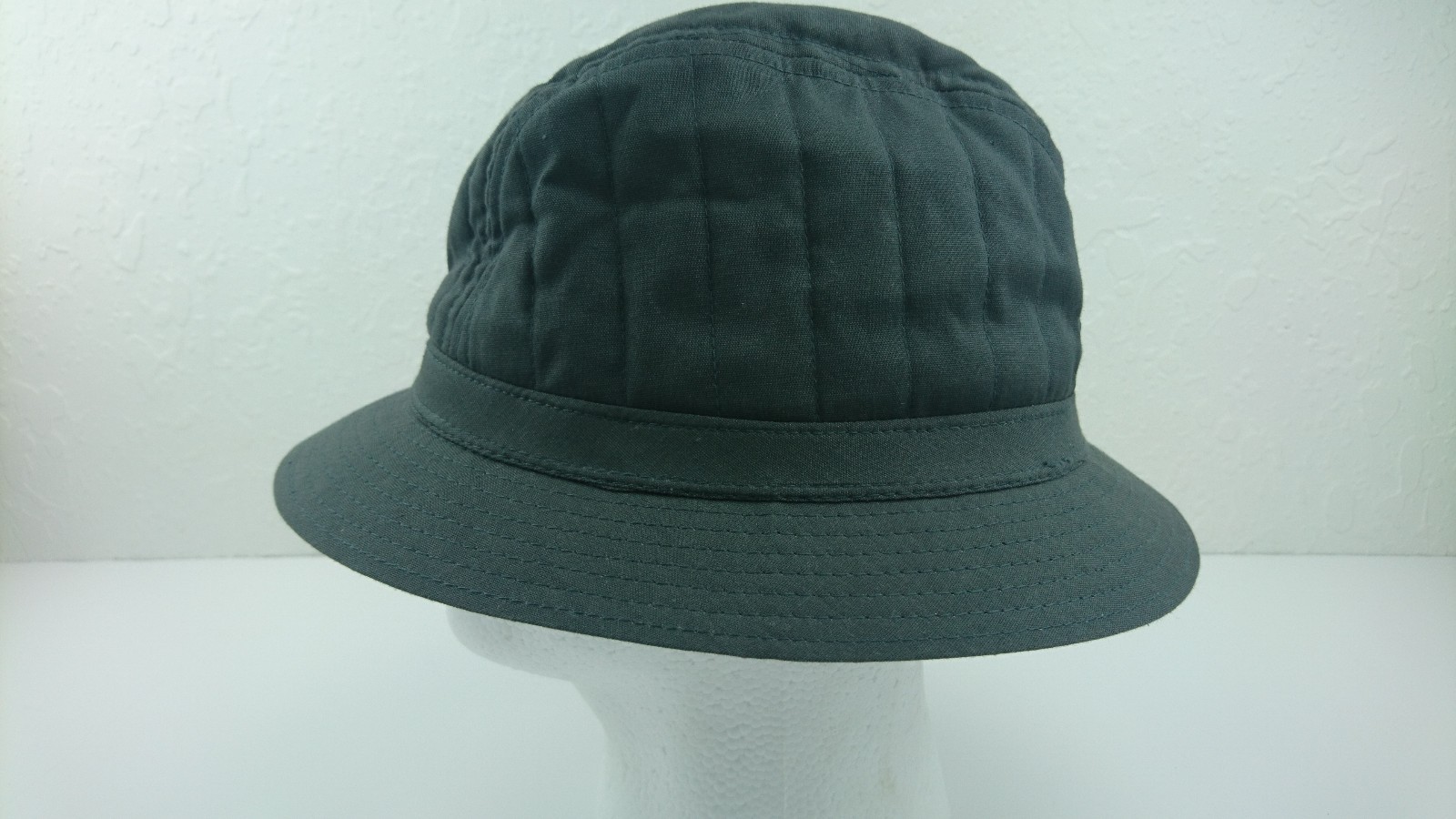 Dorfman Pacific Large L Charcoal Gray Fedora Hat Cotton Blend Mad Men