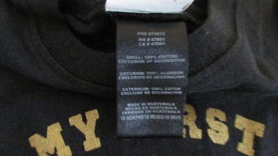 New Orleans saints boys girls 18 months NFL t shirt My first Saints tee