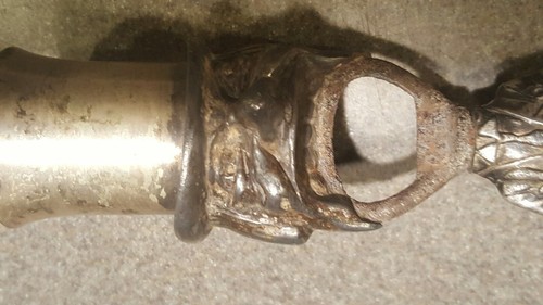 PROHIBITION FIGURAL TWO SIDED BOTTLE OPENER SPOON & SHOT CUP GLASS BARWARE