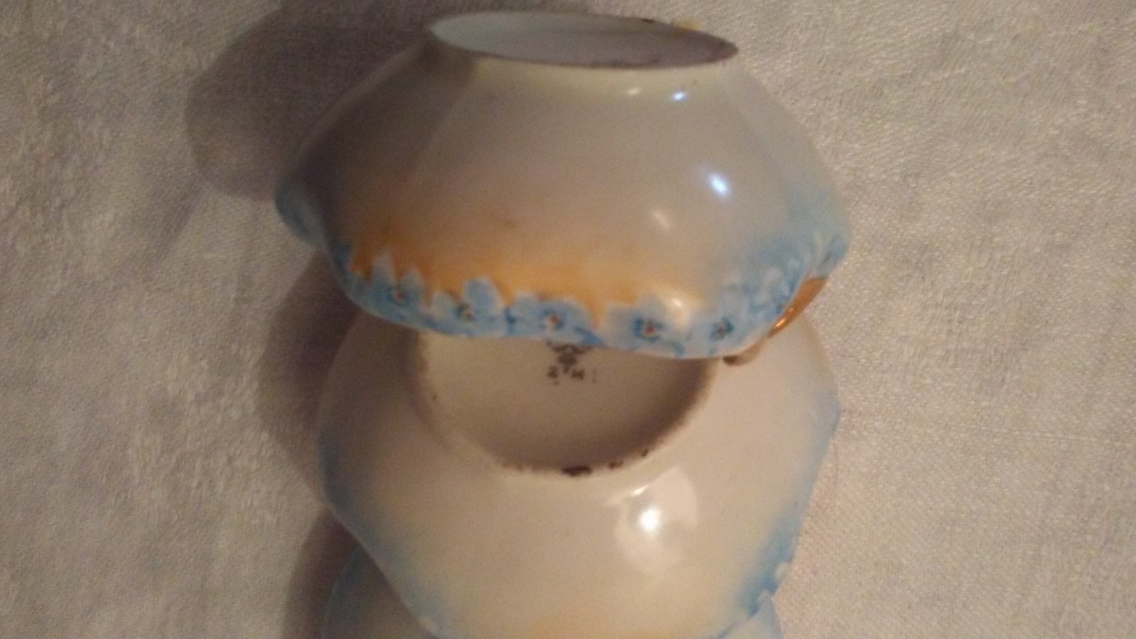 Set of 3 Porcelain Open Salt Cellar Dip MZ Austria - Antique, Signed