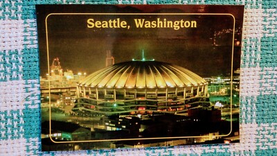 VINTAGE POST CARD KING DOME SEATTLE WASHINGTON.