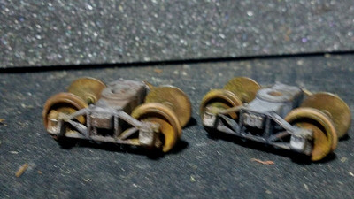 ON30 FREIGHT CAR TRUCKS & WHEEL SETS 2-PK BACHMANN #29901 ARCH BAR  CUSTOM 
