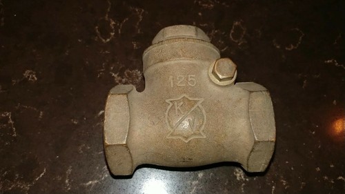 Vintage Kennedey 1 1/4 inch Brass Valve - 125 K/V - Steampunk