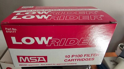 MSA Comfo Respirator Cartridge, Filter, P100, Low Profile - 10/BOX (Part 815177)