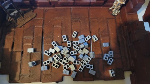 Mad Max, Gaslands, 50 Concrete Blocks 3d printed. 1/64 scale Hotwheel