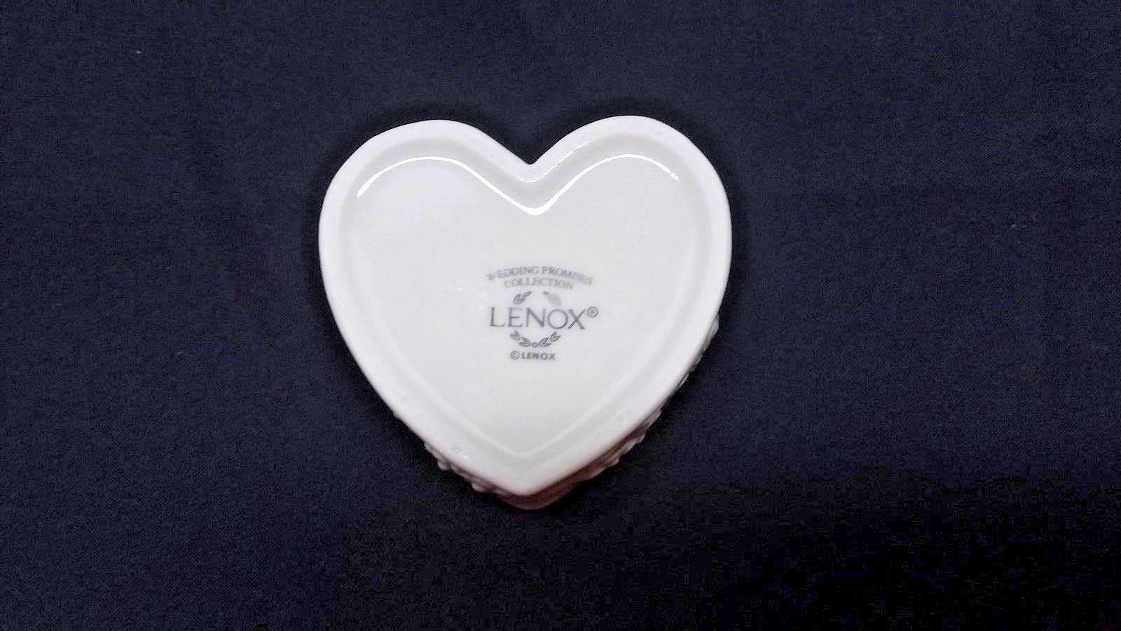 Lenox Small Heart Shape ~ Wedding Promises Collection ~ Trinket Box