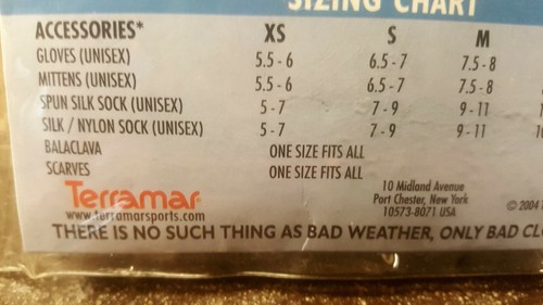 Terramar Unisex Thermasilk Sock Liner Natural Small/7-9