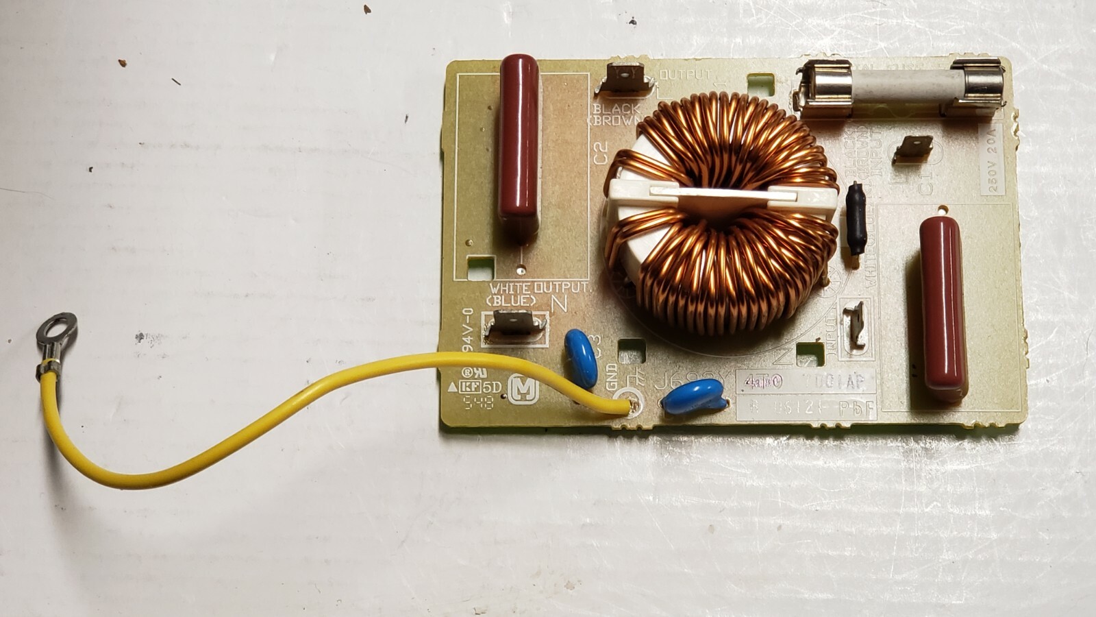 NEW PANASONIC MICROWAVE NOISE FILTER CIRCUIT BOARD w/ FUSE