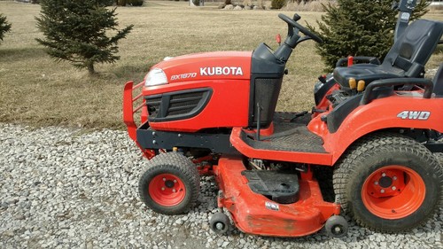 Kubota BX1870 BX 1870 Compact Diesel 4x4 Tractor w/ 60 Inch Belly Mower