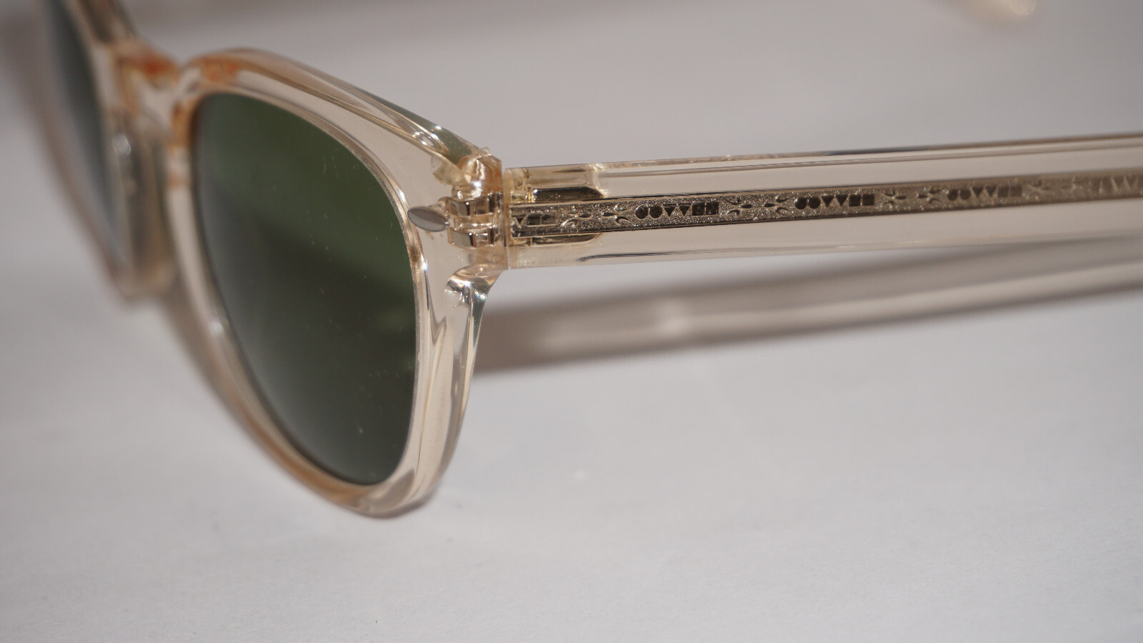 Pre-owned Oliver Peoples Sunglasses Sheldrake Transparent Green Ov5036s 158052 47 222 145