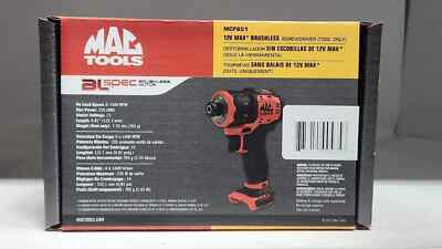 MAC TOOLS 12V MAX Brushless Screwdriver MCF601 1/4'' Drill Drive ( Tool Only )