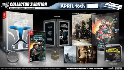 REPUBLIC COMMANDO STAR WARS Limited Run Collectors Edition Nintendo Switch 