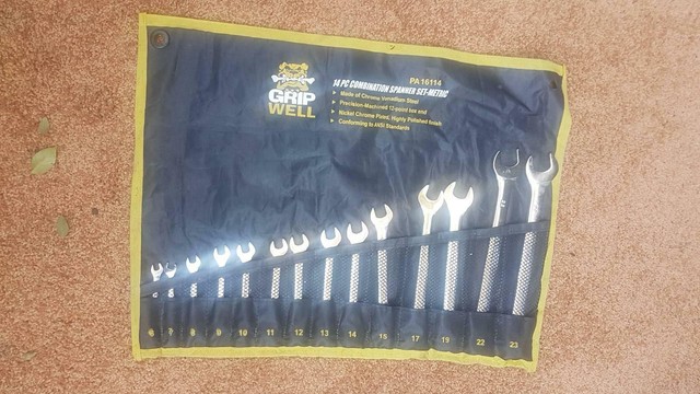 14 piece Metric combination spanner set Hand Tools 