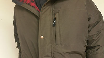 Pre-owned Woolrich Authentic  Men's Dark Wood Langhorne Parka Jacket 550 Fill Down 16106