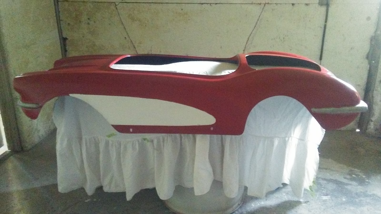 corvette go cart body  fiberglass mfg by Manco 6'3