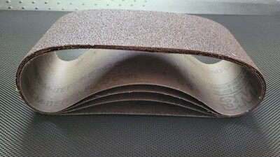 3M 241D Three-M-Ite  Resin Bond Cloth Belts 4'' x 24'', 60 Grit Part #26751 (4 pk)