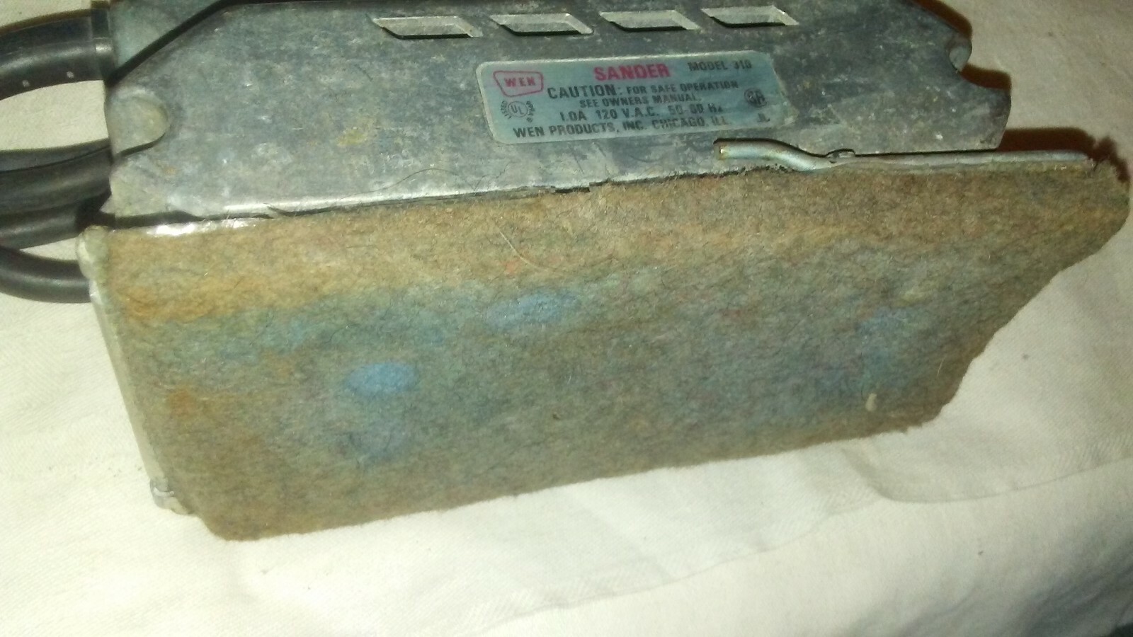 Vintage WEN Vibrating Sander Model 310  WEN Products, INC. Chicago ILL.