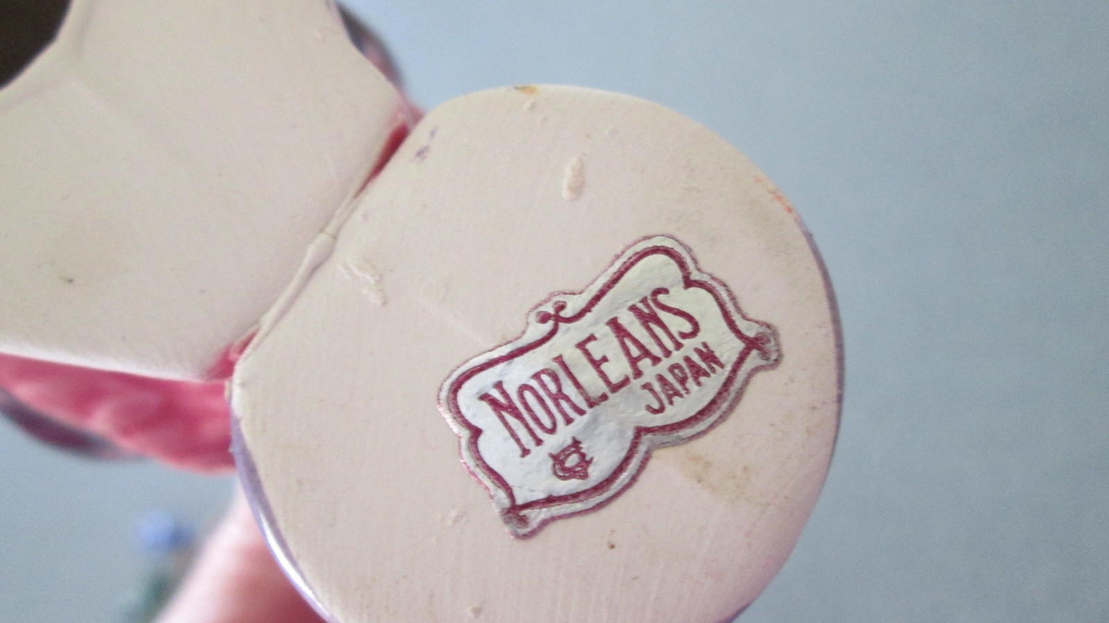 Vintage Toothpick Holder Norleans Japan Pottery Chicken w/ Label