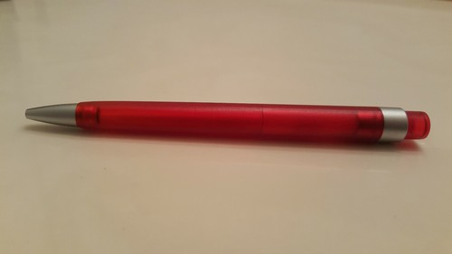 Red Diplomat Ink Pen Push Top Germany WORKS