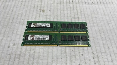 Kingston KF6761-ELG37 1GB 2x 512MB PC2-4200U DDR2 Desktop RAM Memory Lot of 2