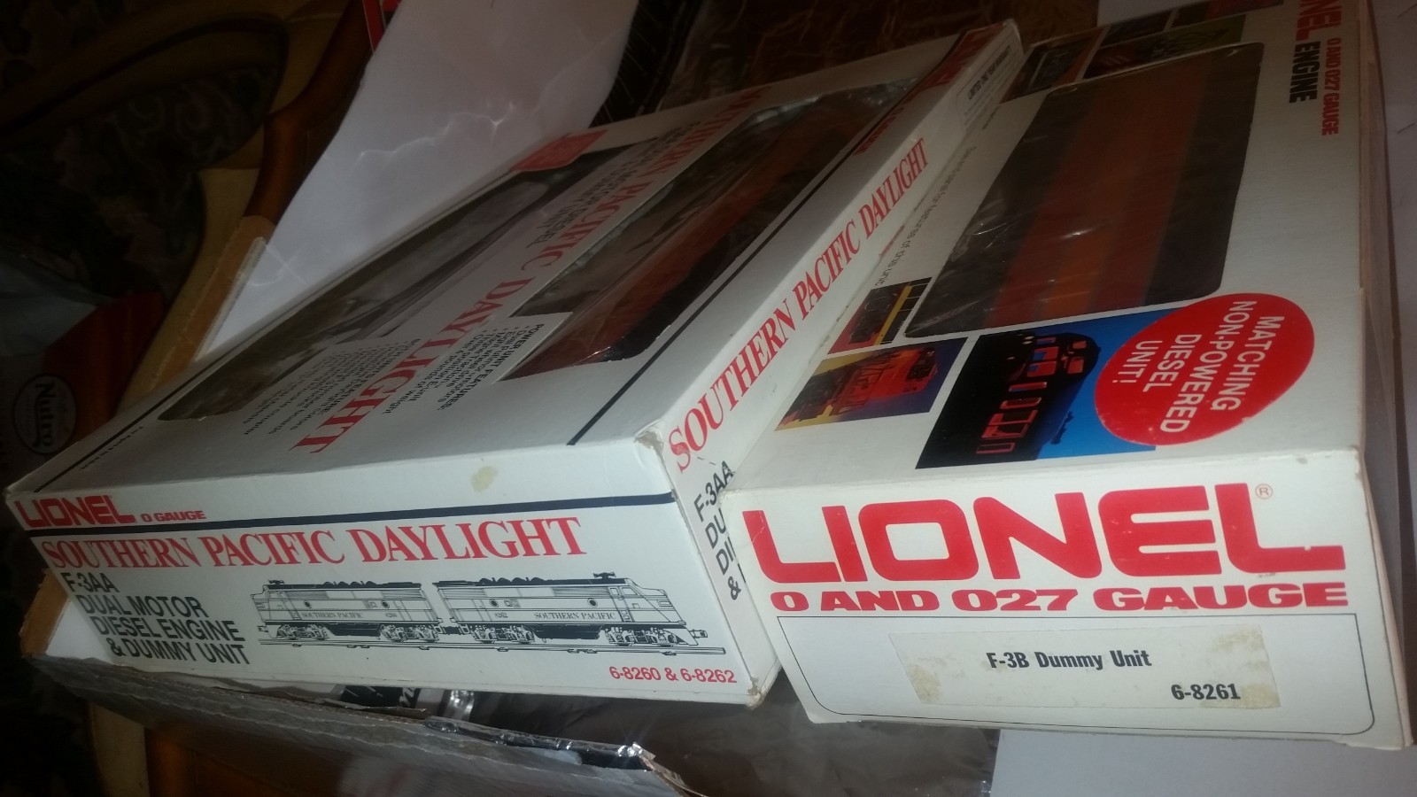 LIONEL Southern Pacific Daylight F3 ABA 8260-8261-8262   with    Boxes 1982