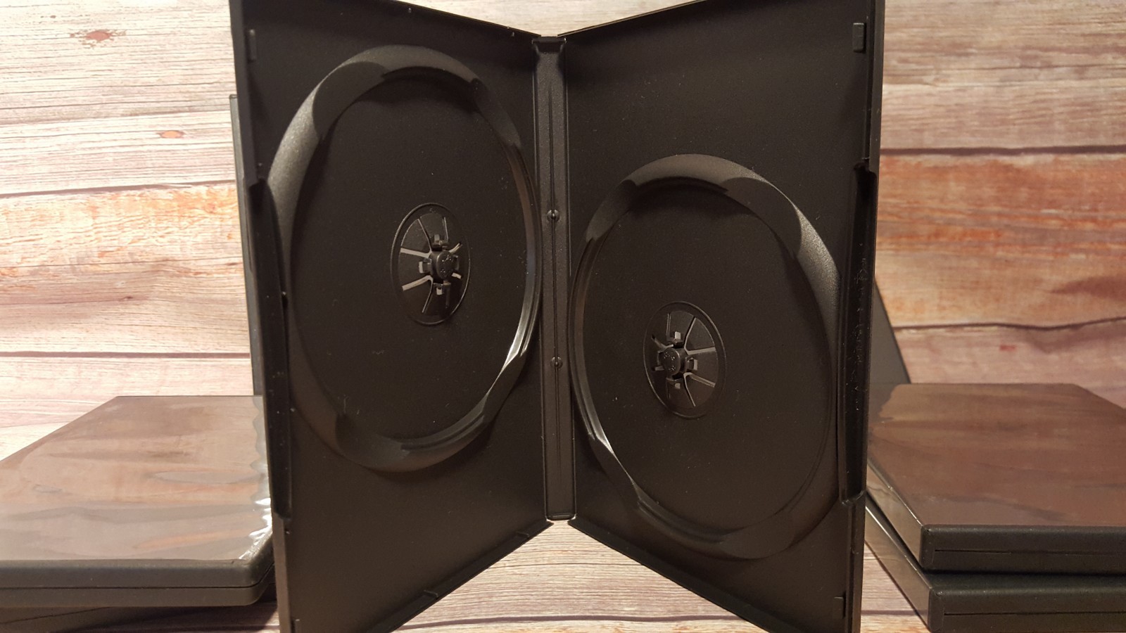 Lot of 10 Empty BLACK Standard Storage Cases  CD DVD Replacement