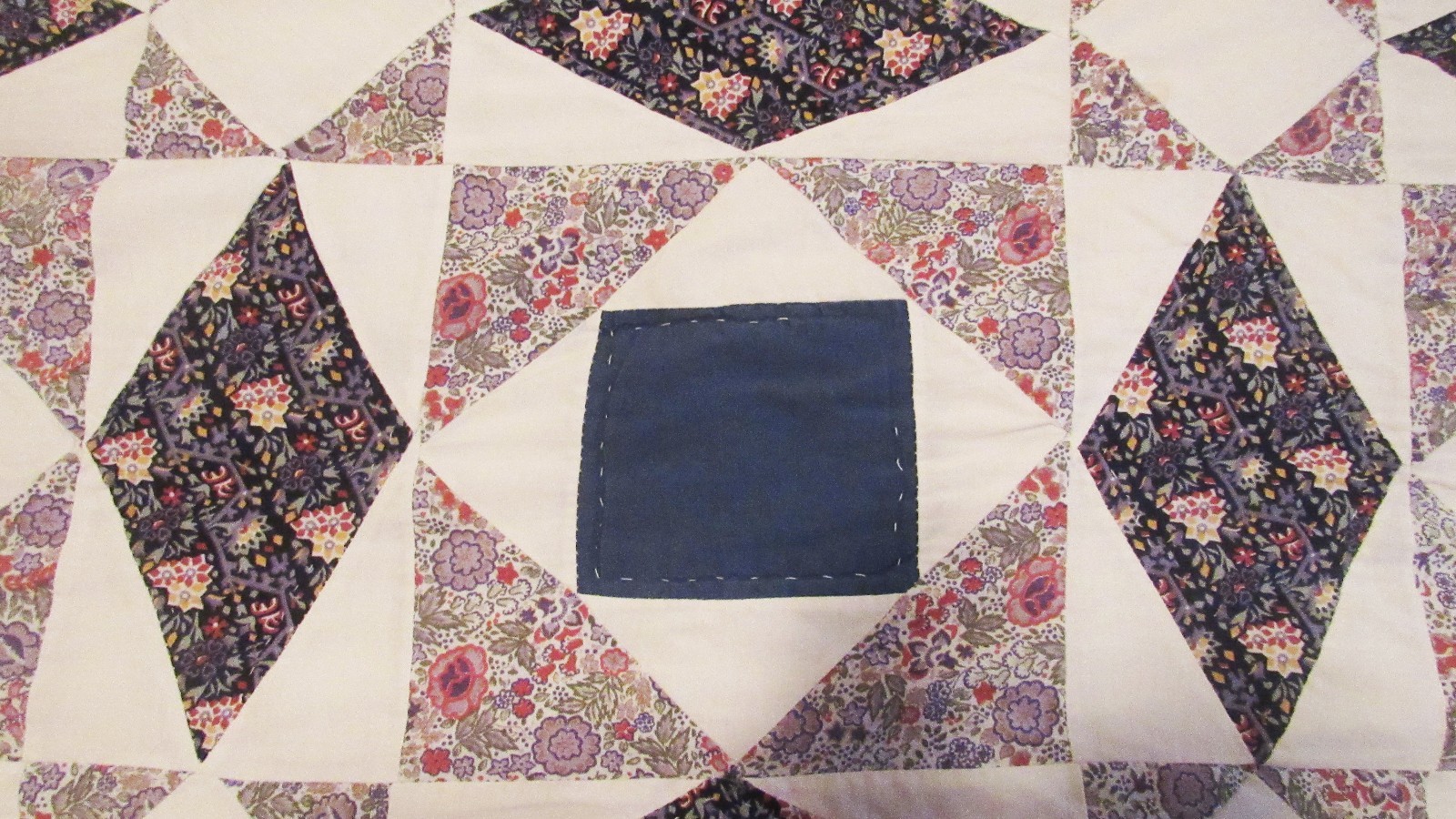 COUNTRY COTTON QUILT BEDSPREAD TWIN DIAMOND PATCH WORK 81